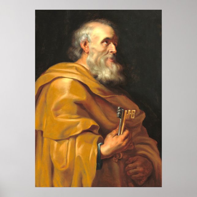 St. Peter - School of Rubens Fine Art Poster (Vorne)