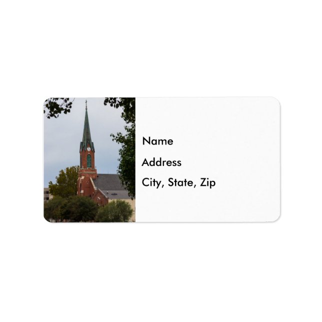 St Peter Steeple Address Labels Adressaufkleber (Vorne)
