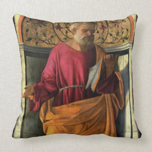 St Peter (Tempera auf Leinwand) Kissen