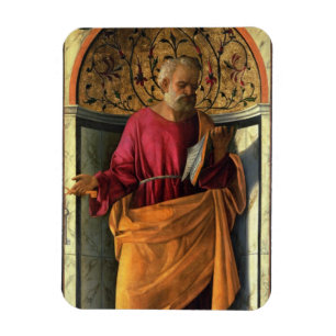 St Peter (Tempera auf Leinwand) Magnet