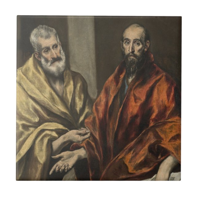 St Peter und St Paul | c.1605-8 (Öl auf Leinwand) Fliese (Vorderseite)