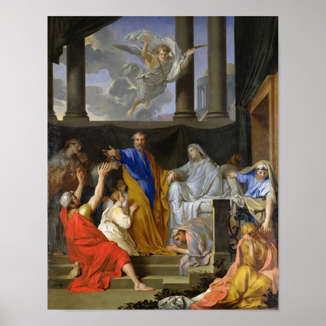 St. Peter Wiederauferstehung der Widow Tabitha, 16 Poster (Vorne)