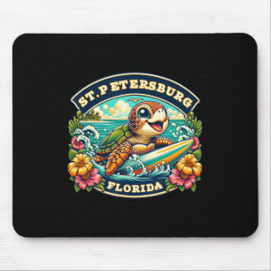 St. Petersberg Florida Süße Meeresschildkröte Surf Mousepad