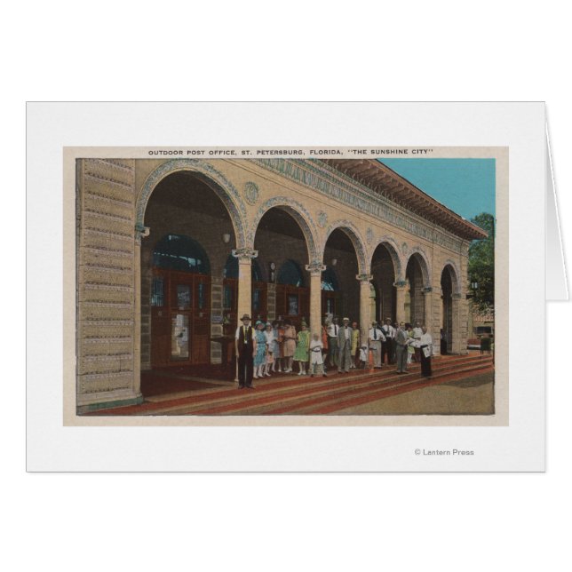 St. Petersburg, FL - Außenansicht der Post (Vorderseite (Horizontal))