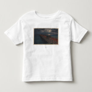 St. Petersburg, FL - Moonlit Ansicht von Gandy Kleinkind T-shirt