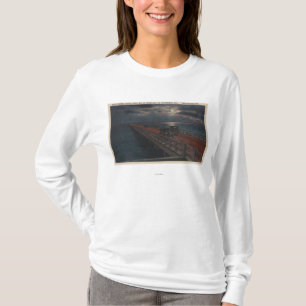St. Petersburg, FL - Moonlit Ansicht von Gandy T-Shirt