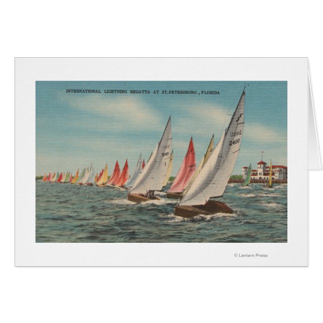 St. Petersburg, FL - Sicht auf die Blitzregatta (Vorderseite (Horizontal))