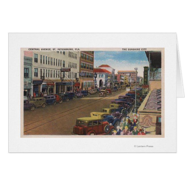 St. Petersburg, FL - Sicht auf die Zentralasien w/ (Vorderseite (Horizontal))
