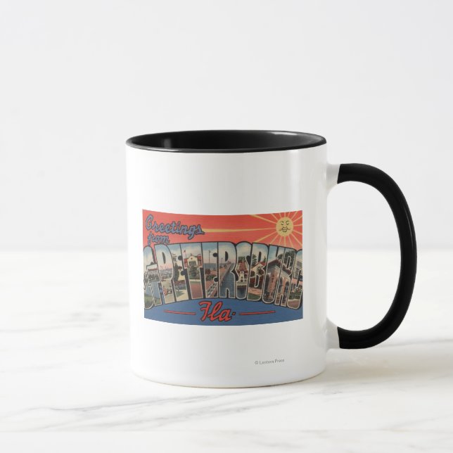 St. Petersburg, Florida - Große Briefszenen 4 Tasse (Rechts)