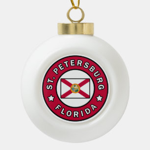 St. Petersburg Florida Keramik Kugel-Ornament