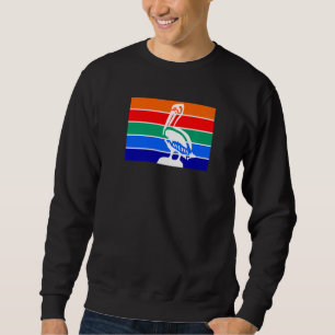 St. Petersburg Florida Pelikan-Flagge Lokales Erbe Sweatshirt