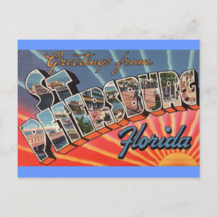 St. Petersburg Florida Postkarte