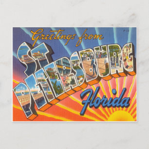 St. Petersburg Florida Postkarte