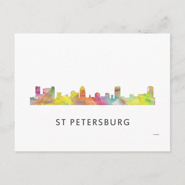 ST PETERSBURG FLORIDA SKYLINE WB1 - POSTKARTE (Vorderseite)