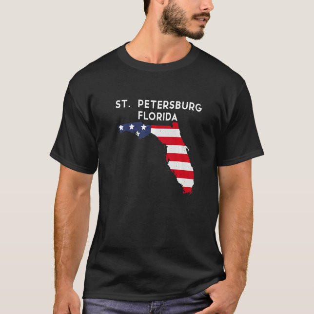 St. Petersburg Florida USA Staat America Travel Fl T-Shirt (Vorderseite)