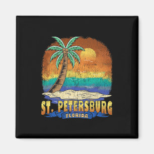 St. Petersburg Florida Vintag gebeugtes Souvenir Magnet