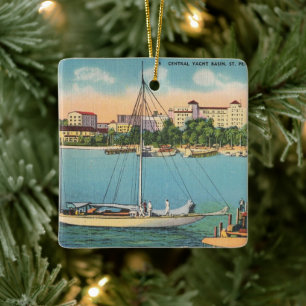 St. Petersburg Florida Wasserfront Keramikornament