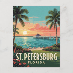 St. Petersburg Florida Wasserfront Reise Postkarte