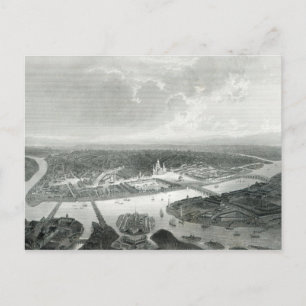 St.Petersburg, Gravur S.Bradshaw, c.1860 Postkarte