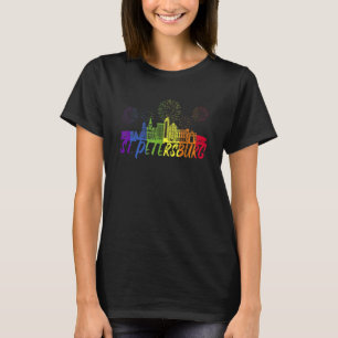 St. Petersburg Pride Skyline Pride Parade St Pet T-Shirt