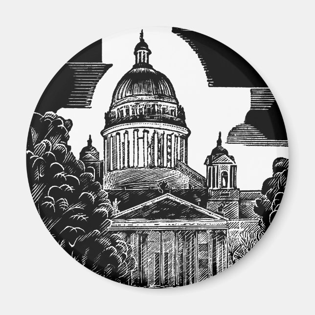 ST. PETERSBURG - St. Isaac's Cathedral Magnet (Vorne)