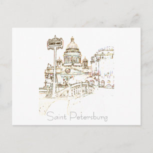 St. Petersburg Stadt Russland Architektur Postkart Postkarte