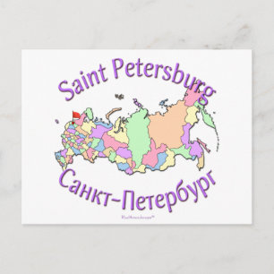 St. Petersburg Stadt Russland Karte