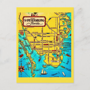 St. Petersburg Vintage-Postkarte Postkarte