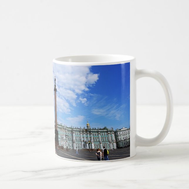St. Petersburg, Winter-Palast u. Alexander-Spalte Kaffeetasse (Rechts)