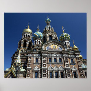 St- Petersburgkirche, Russland Poster