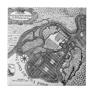 St- Petersburgplan Fliese