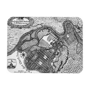 St- Petersburgplan Magnet
