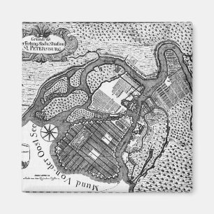 St- Petersburgplan Magnet