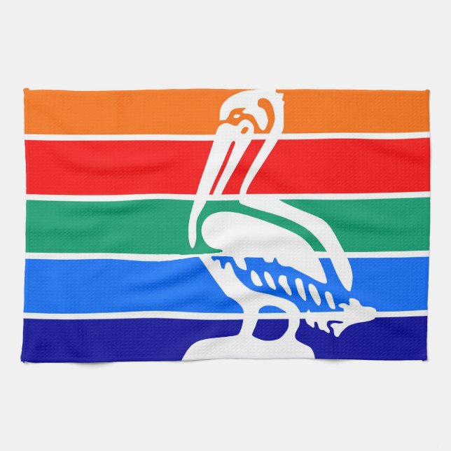 St- Petersburgstadtflagge Florida Amerika Küchentuch (Horizontal)