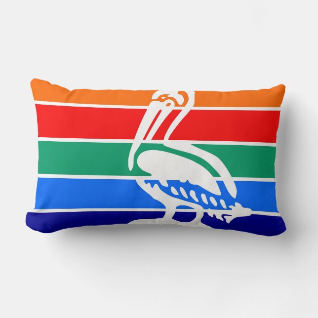 St- Petersburgstadtflagge Florida Amerika Lendenkissen (Vorderseite)