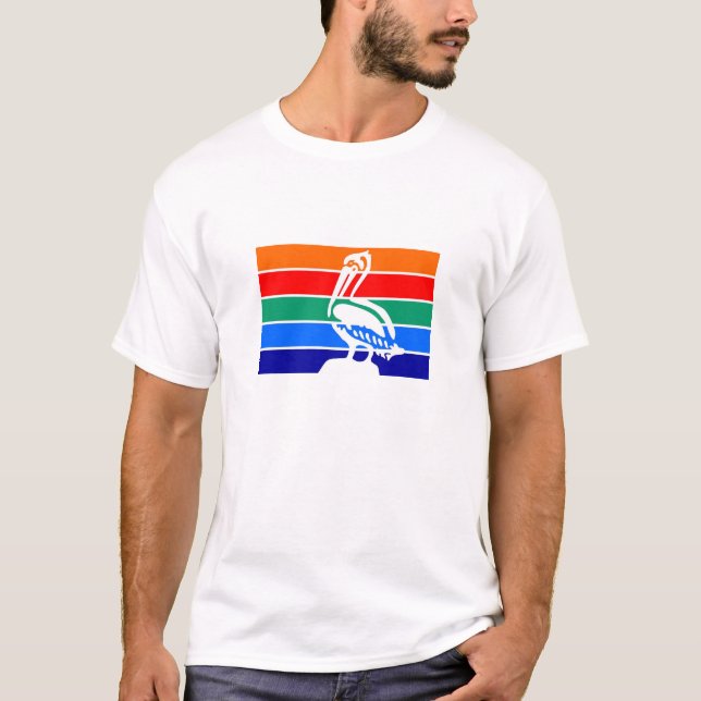 St- Petersburgstadtflagge Florida Amerika T-Shirt (Vorderseite)