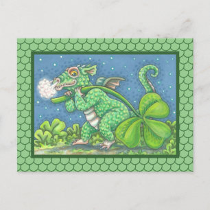 ST. PETITE CARTE POSTALE D'IMAGINAIRE DE DRAGON IR