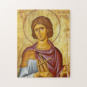 St. Phanourios die neu geoffenbarte orthodoxe Ikon