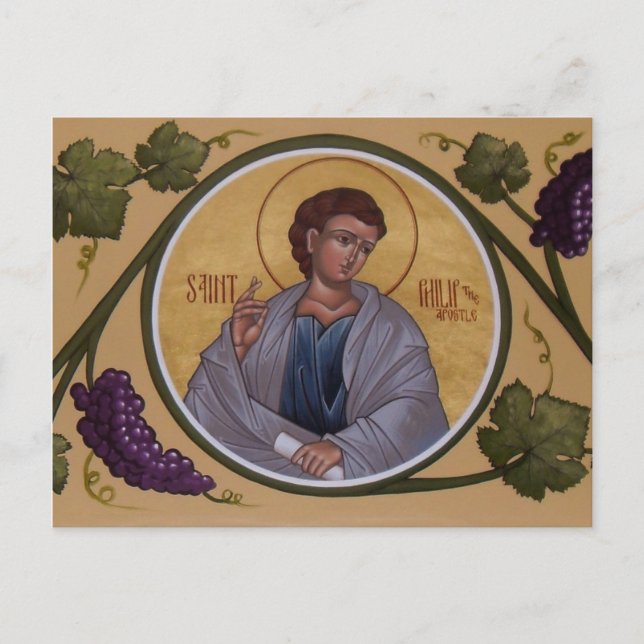 St. Philip, die Apostelgebet-Karte Postkarte (Vorderseite)