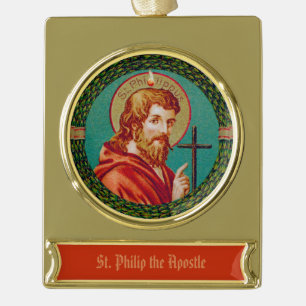 St. Philippus des Apostels (JMAS 10) Banner-Ornament Gold
