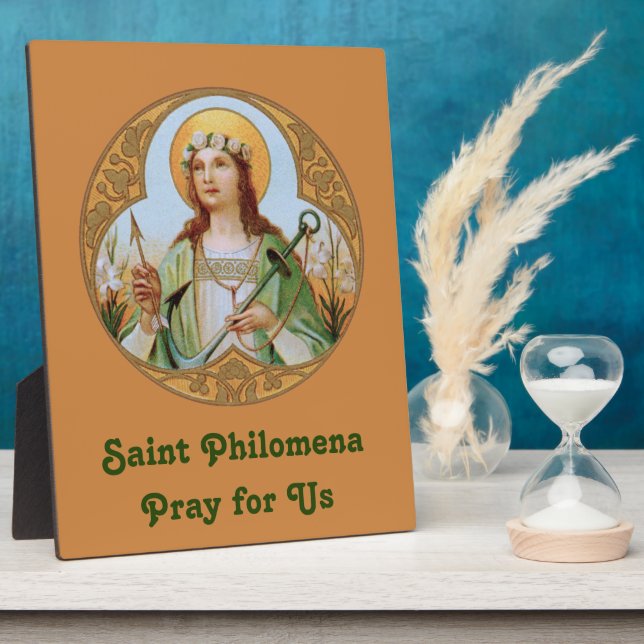 St. Philomena (BK 005) 8"x10" Vertikal Fotoplatte (Seite)