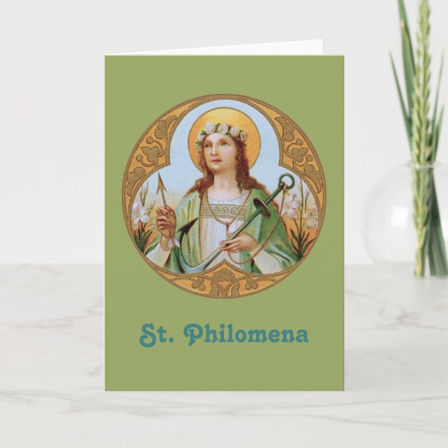 St. Philomena (BK 005) Carte de voeux vierge (Devant)