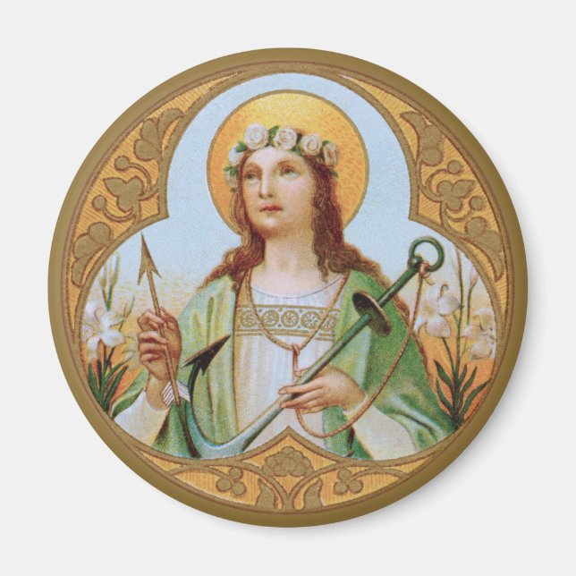 St. Philomena (BK 005) Magnet (Vorne)