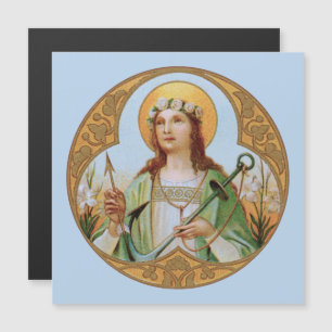 St. Philomena (BK 05) Quadratische Magnet-Grußkart Magnetkarte