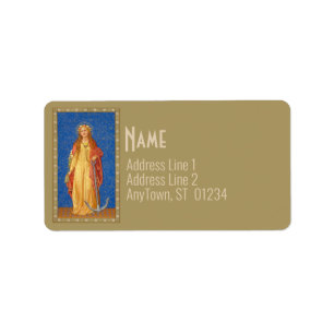 St. Philomena mit Anchor (SNV 051) Adressaufkleber