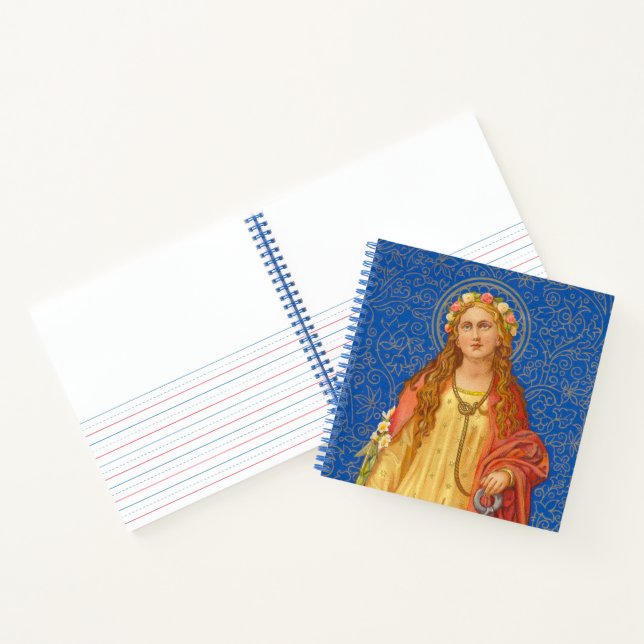 St. Philomena mit Anchor (SNV 051) Notizbuch (Innenseite)