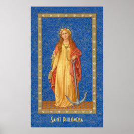 St. Philomena mit Anchor (SNV 051) Poster