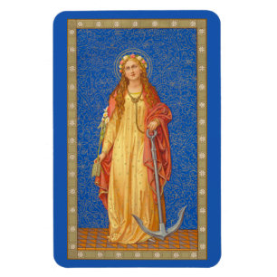 St. Philomena mit Anker (SNV 051) Magnet