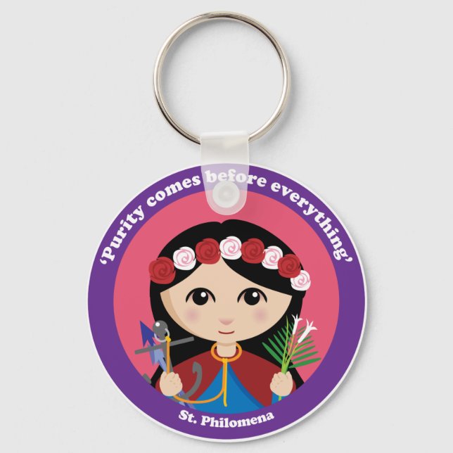St. Philomena Schlüsselanhänger (Vorderseite)