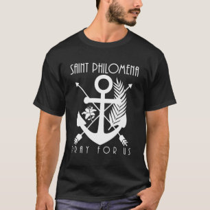 St Philomena Symbole Katholische Girls Saints Juge T-Shirt
